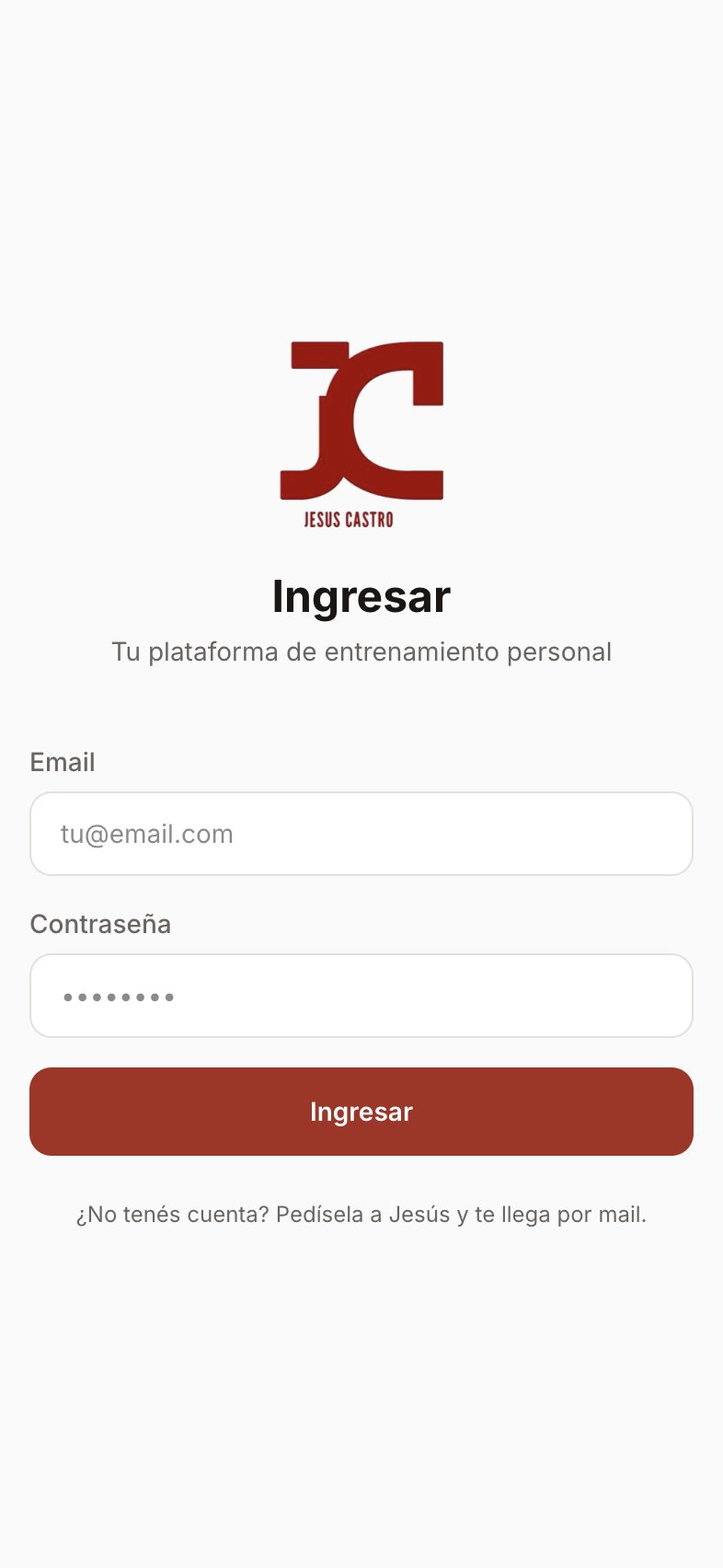 Ingreso a la app